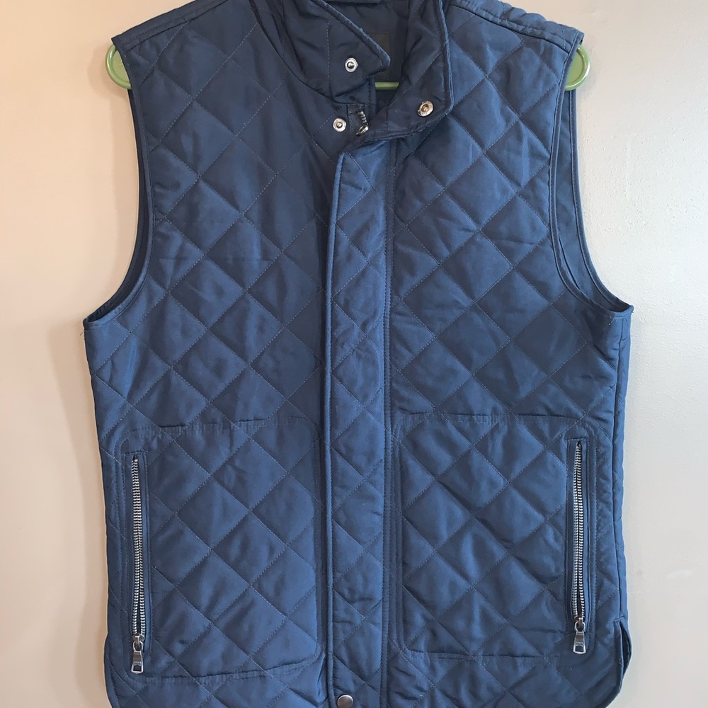 Banana Republic Men’s quilted vest navy size s - Picture 2 of 5